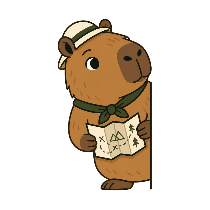 Capi, a capivara mascote do planner