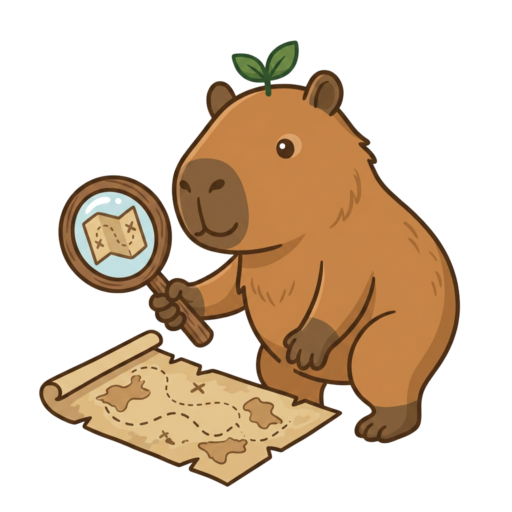 Capi, a capivara mascote do planner