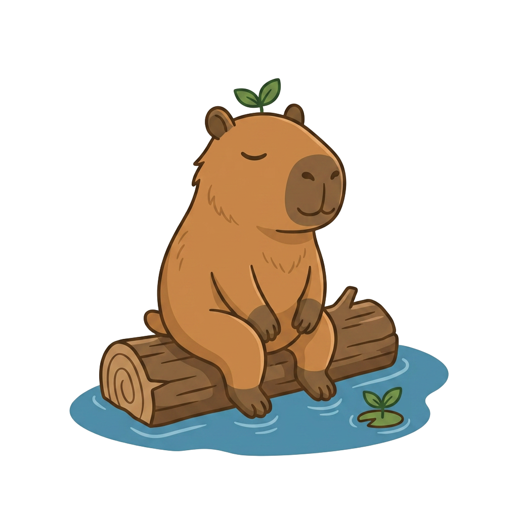 Capi, a capivara mascote do planner